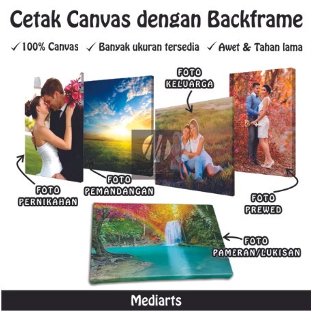 Cetak Foto Kanvas-Canvas Photo Print 30X40 Cm