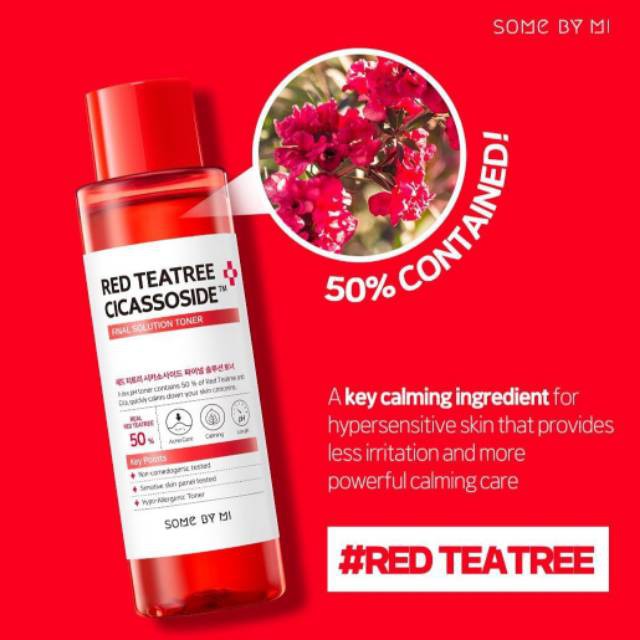 SOME BY MI RED TEATREE CICASSOSIDE FINAL SOLUTION TONER 150ML ORIGINAL SOMEBYMI RED TEATREE TONER