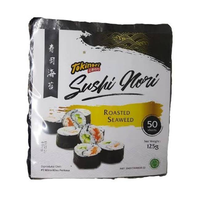 

Tokinori Nori dan Sakao Nori shusi Seaweed Rumput Laut ( 1 sheet/lembar)