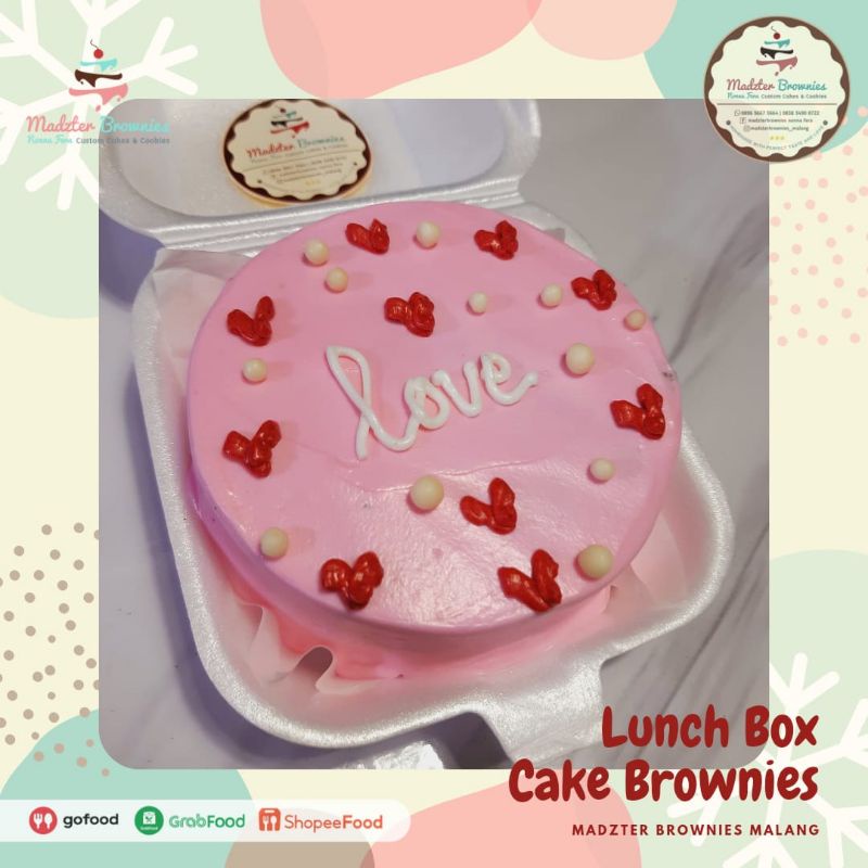 

lunch box cake brownies / bento box cake /korean cake /tart mini