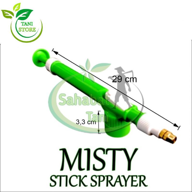 ALAT SEMPROT HEAD_KEPALA STICK SPRAYER MISTY (warna hijau)_Spray