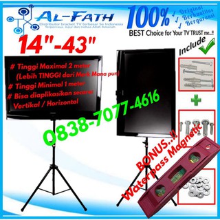 Bracket tv stand LED LCD Monitor  Tripod 14”-43” Universal High Quality