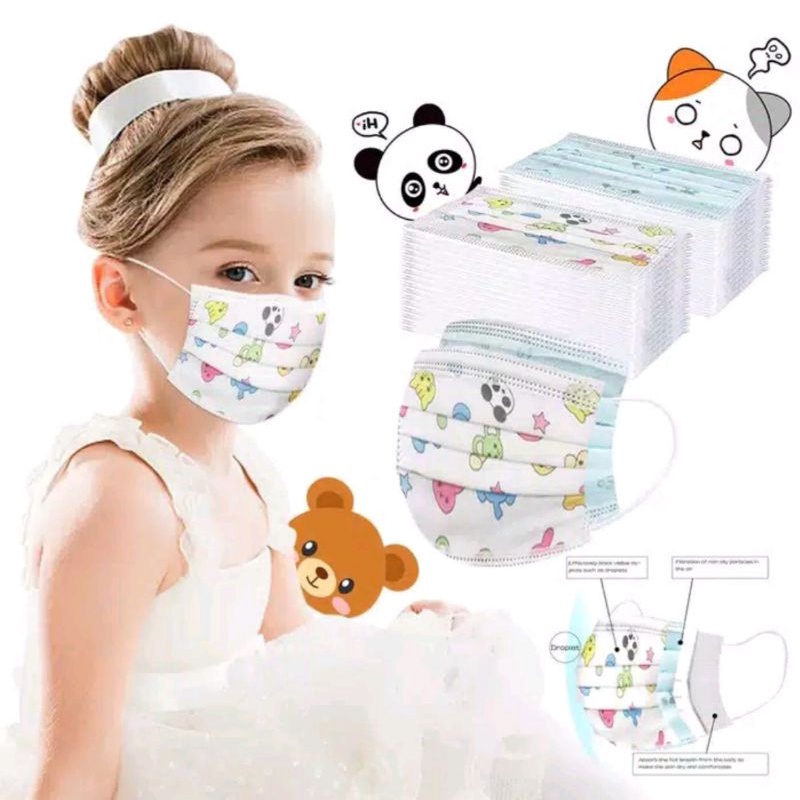 masker anak 3ply