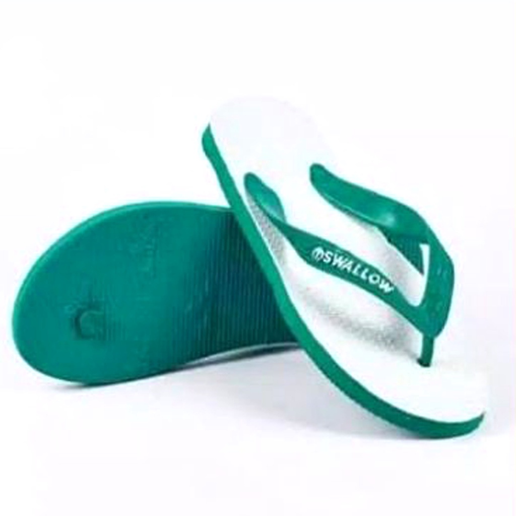 SANDAL JEPIT SWALLOW  DEWASA DAN ANAK MURAH-HIJAU(11 / 29 CM)