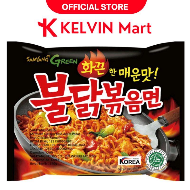 

Samyang Mie Instant Goreng Hot Chicken Ramen Original Pck 140g | KELVIN Mart