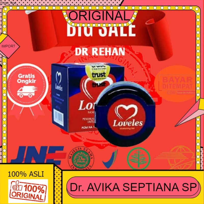 100% ASLI Loveles - Loveless Moisturizing Gell Khusus Pria Ori