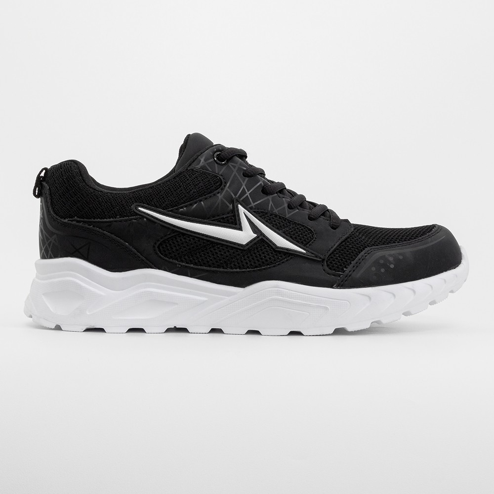 Ando Official Sepatu Sneakers Neo Boxster Pria Dewasa - Hitam/Putih