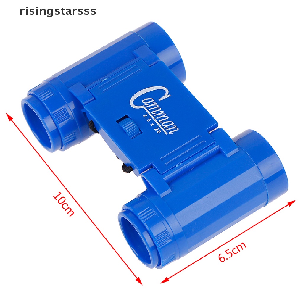 Rsid Mainan Teleskop binocular mini Pembesaran + Tali Leher Untuk Anak Laki-Laki / Perempuan