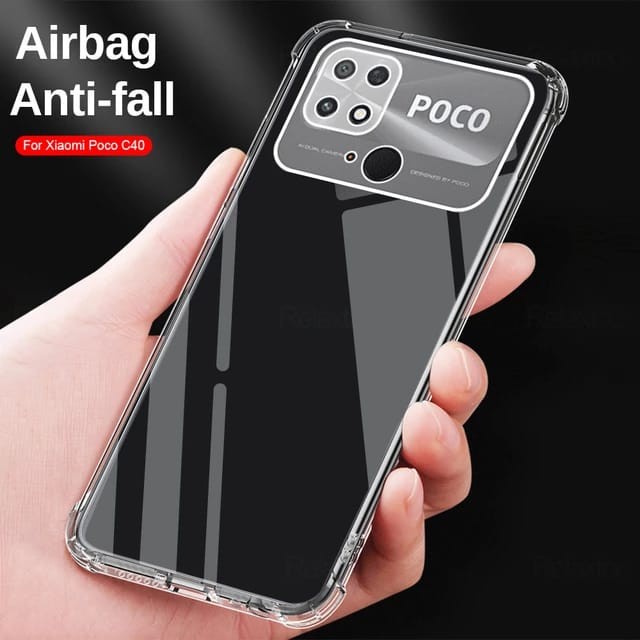 POCO C40 SOFT CASE AIRBAG PROTECTION CAMERA