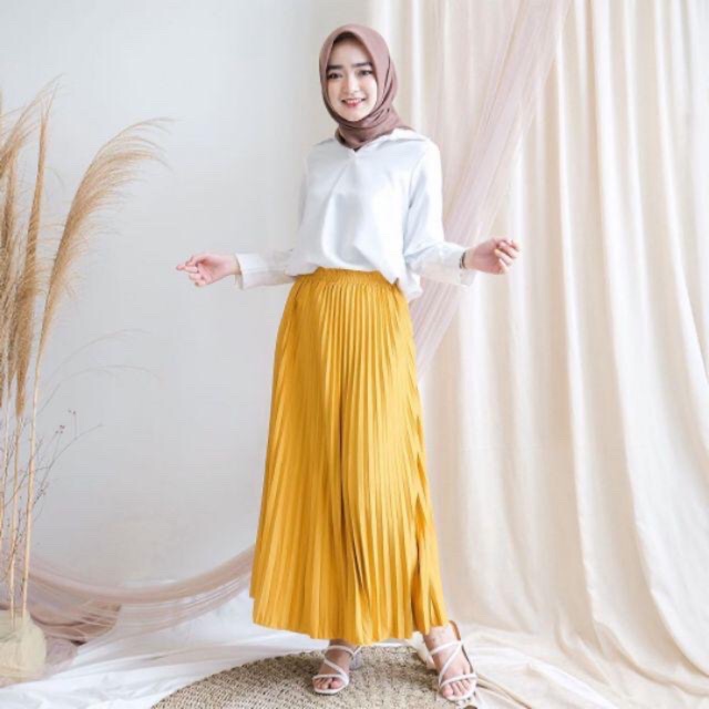 [PROMO] Rok Plisket - Rok Bahan Terbaik Premium PRISKET PLEATED / R.7 - 095-5007