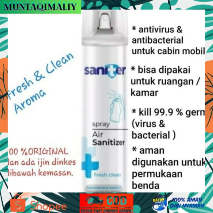 [TERBARU] saniter desinfektan spray air saniter