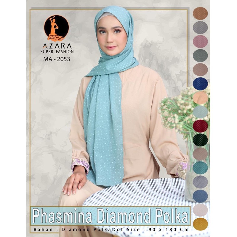 PASHMINA DIAMOND POLKA/POLKADOT BY AZARA HITS