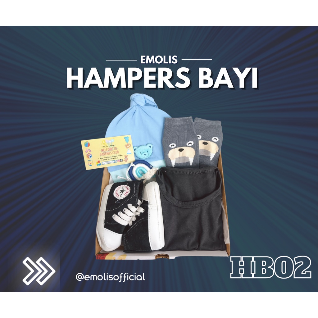 HB02 Hampers Bayi Newborn Baby Gift Emolis Kado Bayi Lahiran Unisex / Boy / Girl Perlengkapan Bayi Murah