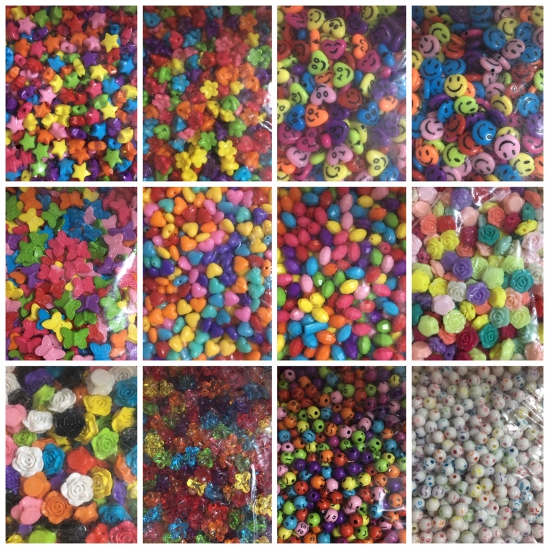 1/2 Pon Aneka Manik Susu Variasi Warna Cerah (225gram)