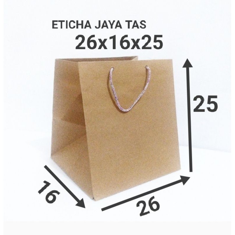 

paperbag/paper bag /tas kertas bento 26x16x25