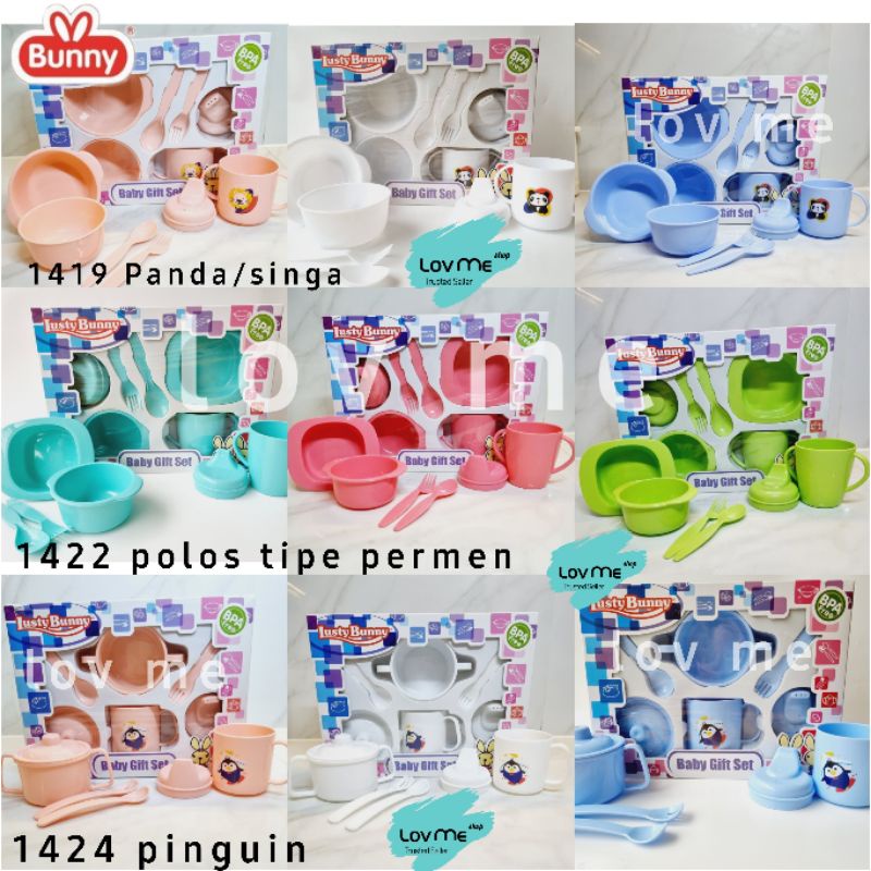 lov me❤ Lusty Bunny Feeding Set -Peralatan makan anak bayi lb1419 lb1422 lb1424 lb1425