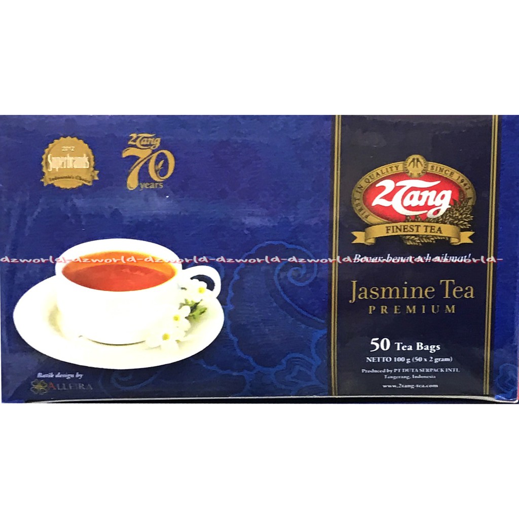 Dua 2 Tang Jasmine Tea Premium Teh Celup 50 Bags