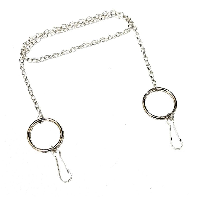 Kalung Gantungan Masker Strap Mask Hanging Silver O Ring Korean Style Chain Series Kpop