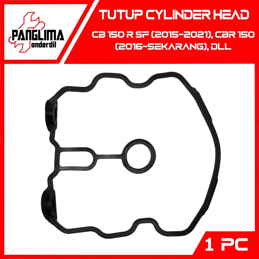 Tutup Cylinder Head CBR150R-CBR 150R-150 R-Streetfire-Street Fire &amp; Sonic 150R &amp; Supra GTR Seal-Sil-Gasket-Oring Cover Karet Silinder Cop