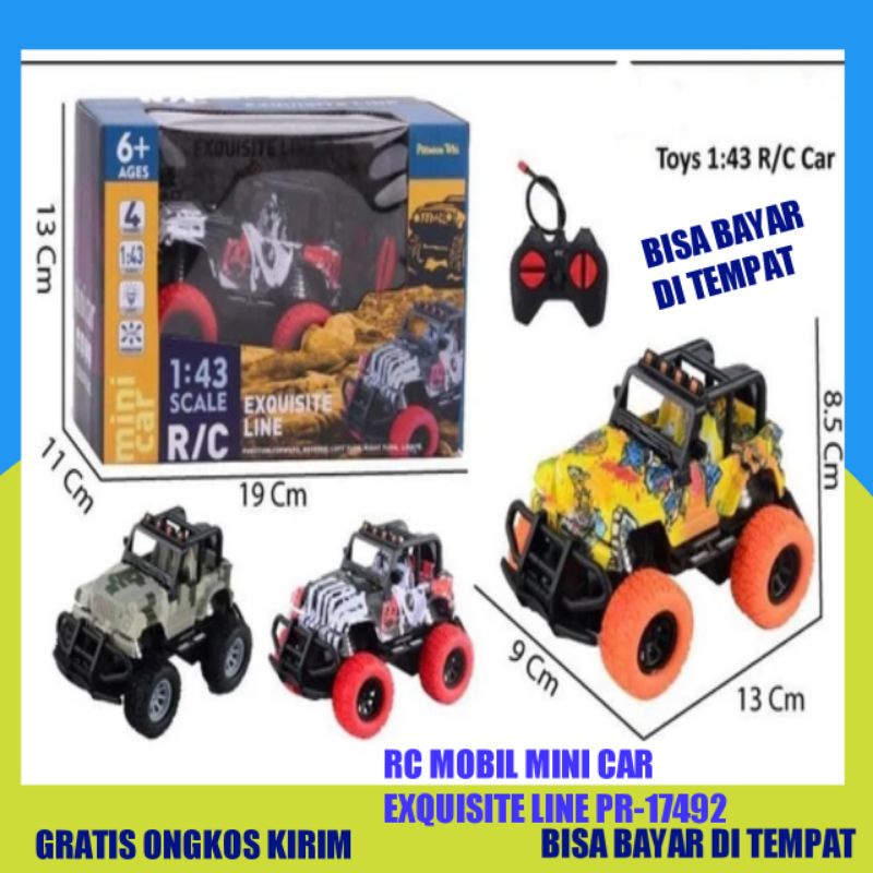 Mainan anak Laki Laki Mobil Mobilan Remot RC Mobil Mini Car Exquisite Line Pr-17492