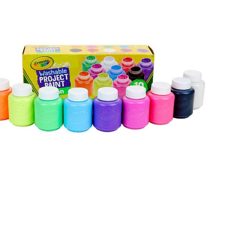 

➼ Crayola Washable Fingerpaint Finger Kids Paint Classic Colors Color 3 6 10 ☪