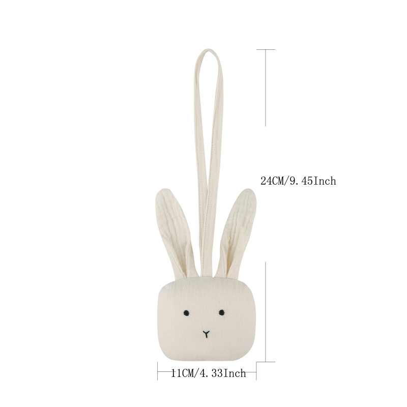 Mary Klip Rantai Empeng / Dot Bayi Newborn Handmade Bentuk Kelinci Bahan Silikon