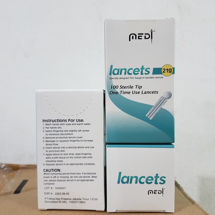 Jarum Bekam 21G ISI 100 Medilance /Jarum Bekam 21G / Lancet 21G Medilance