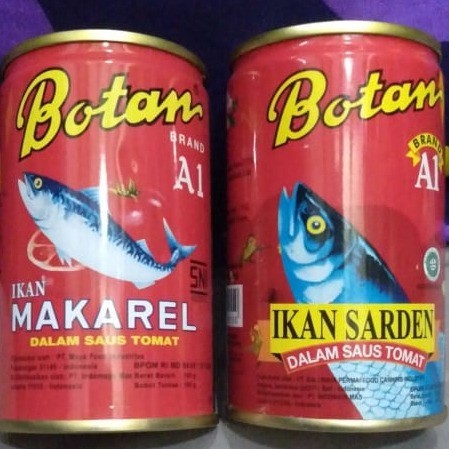 

botan sardines dan makarel 155gram kaleng kecil all variant