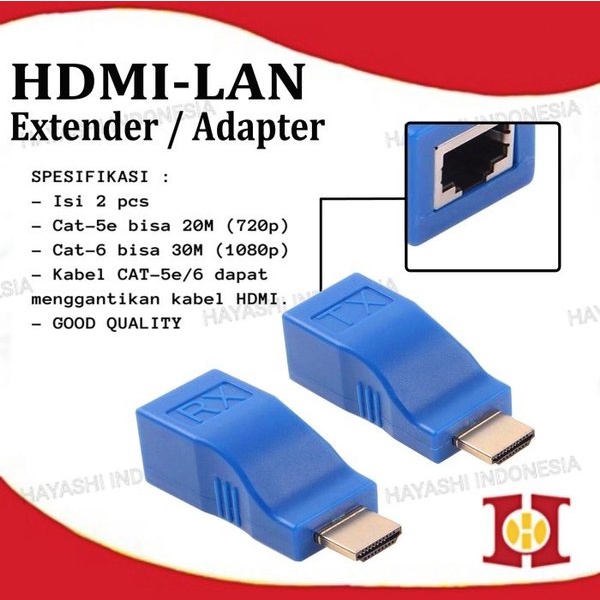 HDMI Extender Extension Adapter Kabel LAN Ethernet 30M RJ45 Cat5 Cat6