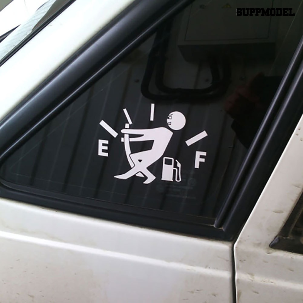 Sl Sticker Decal Reflektor Dekorasi Jendela Mobil Motif Gambar Meteran Bahan Bakar Kosong