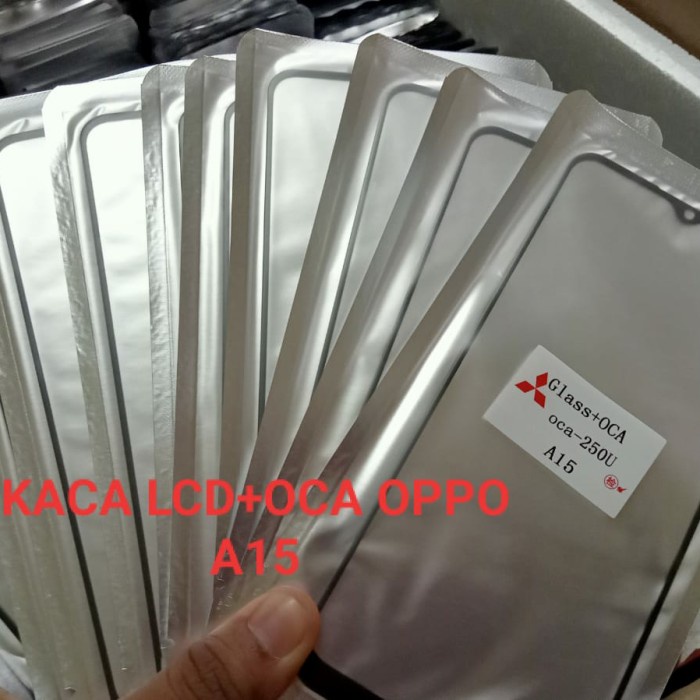 OPPO A15 ORIGINA 100% - Kaca Lcd Kaca Depan Lcd Touchscreen Layar Sentuh Gorila Glass + Plus Oca Opp