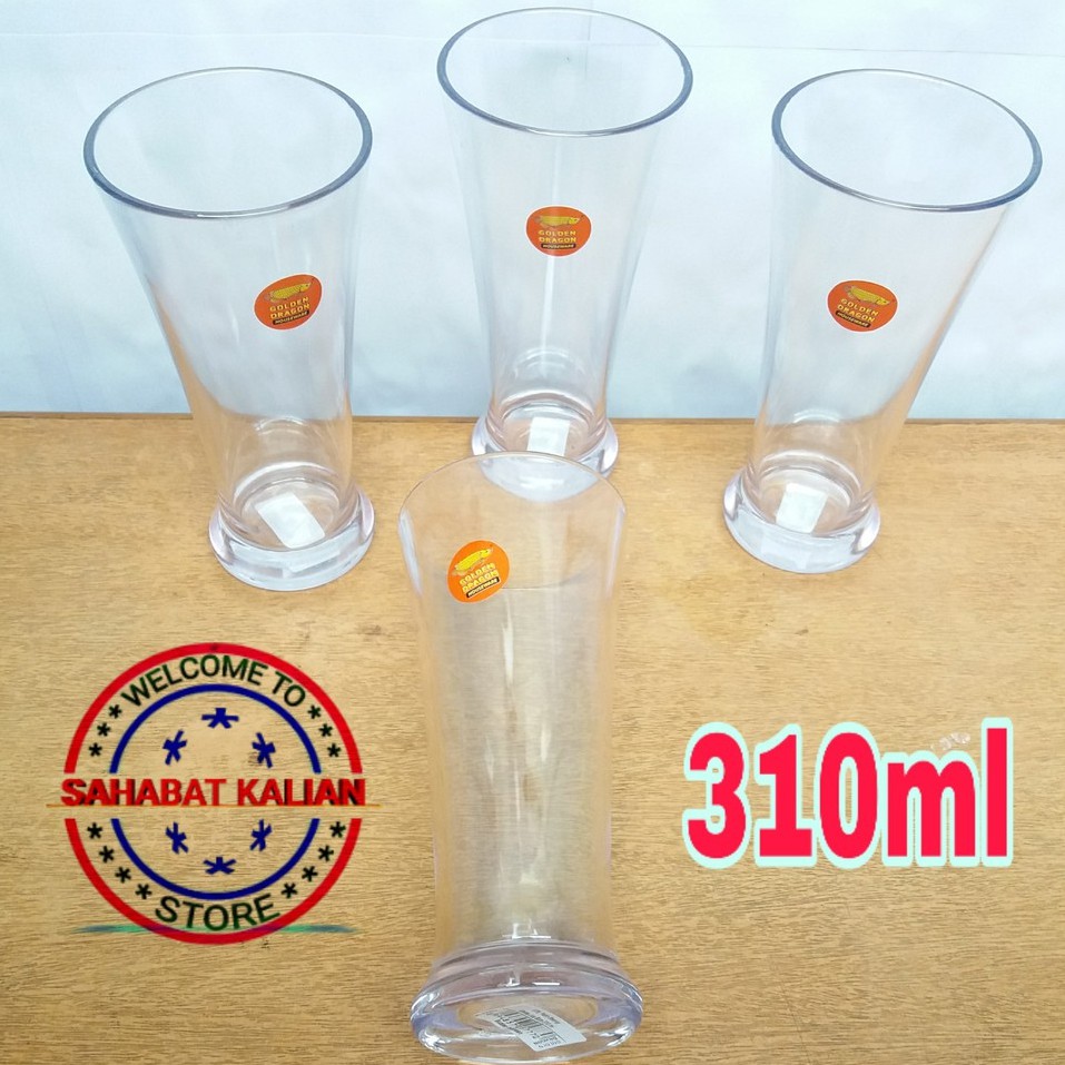 (6 GELAS) GELAS JUS GOLDEN DRAGON 876 310ML