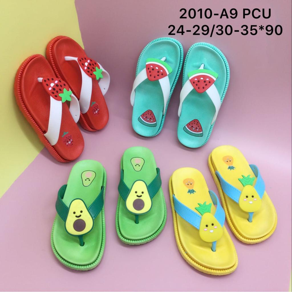 Sandal Anak Jepit Jelly Tali BUAH UNISEX Karet  Import