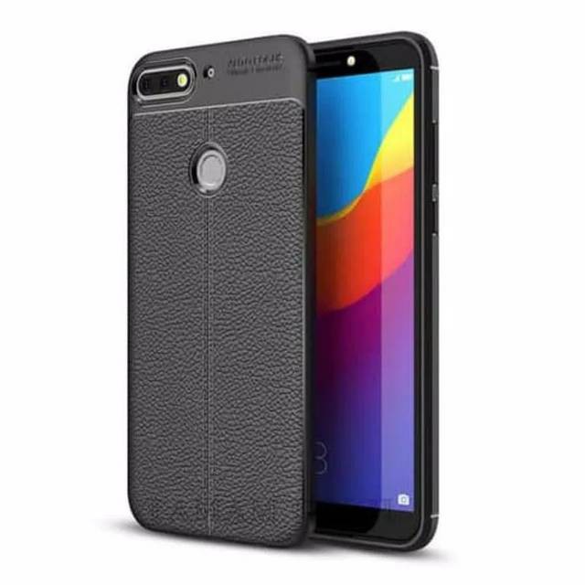 Case Leather Auto Focus Original Huawei Y7 2018 / Y7 Prime 2018 Autofocus Original Softcase