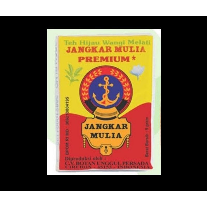 

Teh Hijau Wangi Melati Jangkar Mulia Premium (JKMP) Isi 10 Pcs Berat 80 Gram