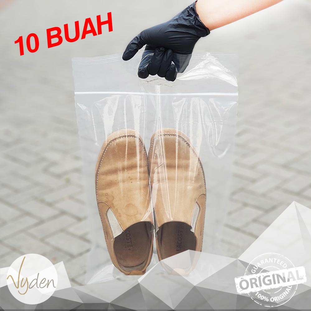 Plastik Klip 30 x 38cm pegangan 10 BUAH Ziplock Sepatu Tas Baju Jersey Jaket Paking MURAH