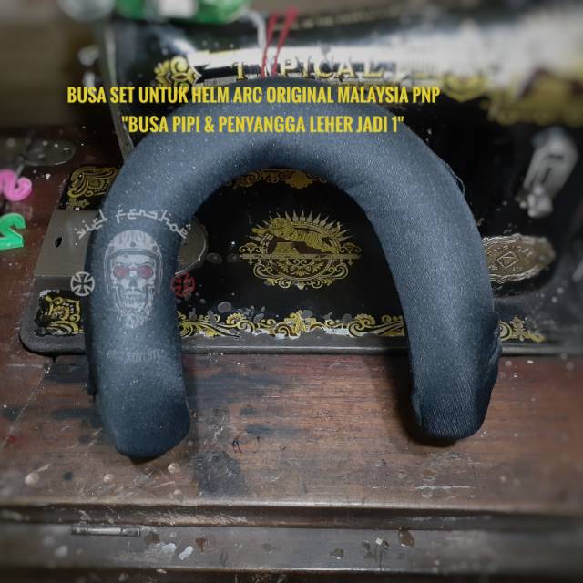 Busa pipi & penyangga leher helm bogo arc ori original malaysia pnp