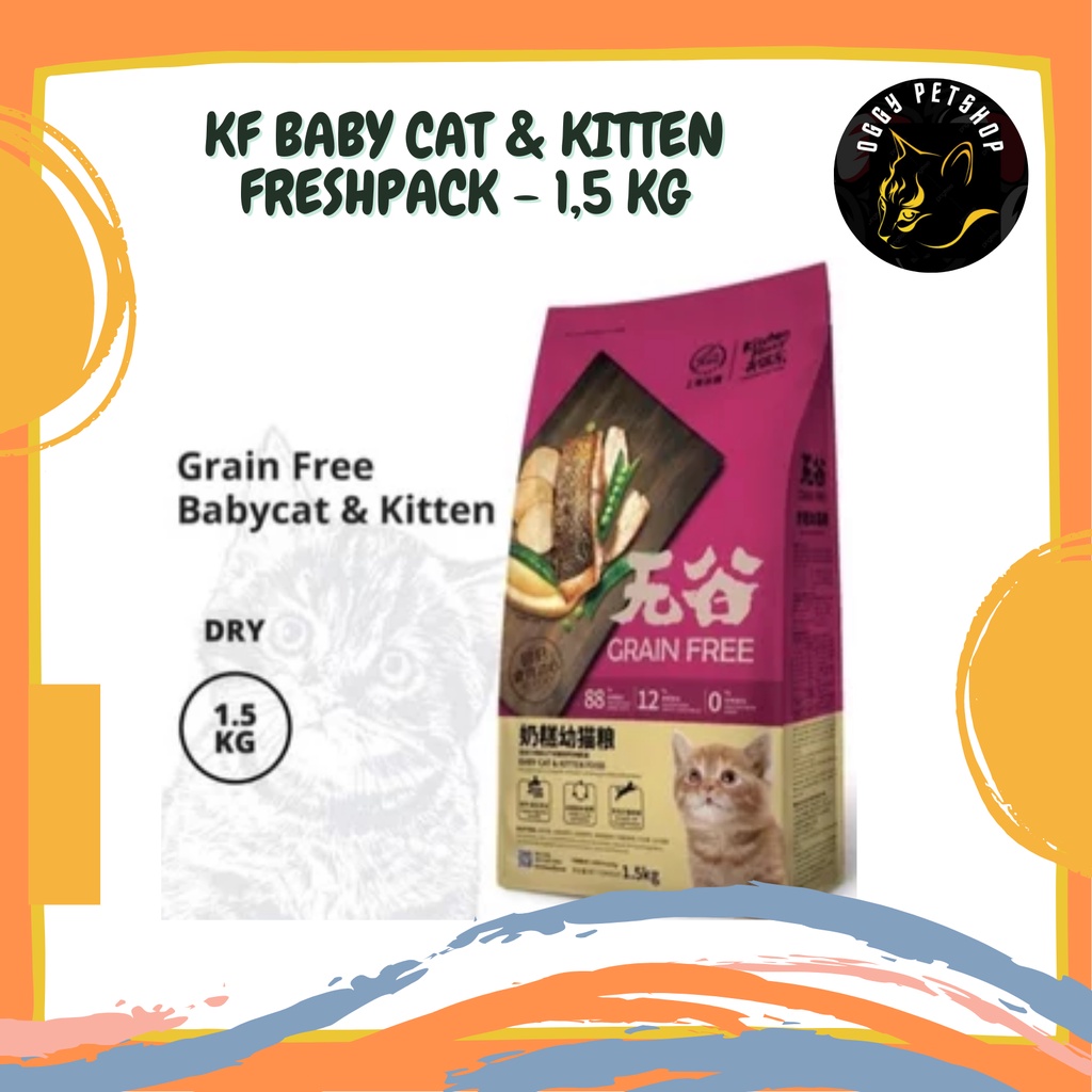 Makanan Kucing KITCHEN FLAVOR Kitten Cat Food 1,5 kg Baby Cat &amp; Kitten | KF Kitten 1.5Kg