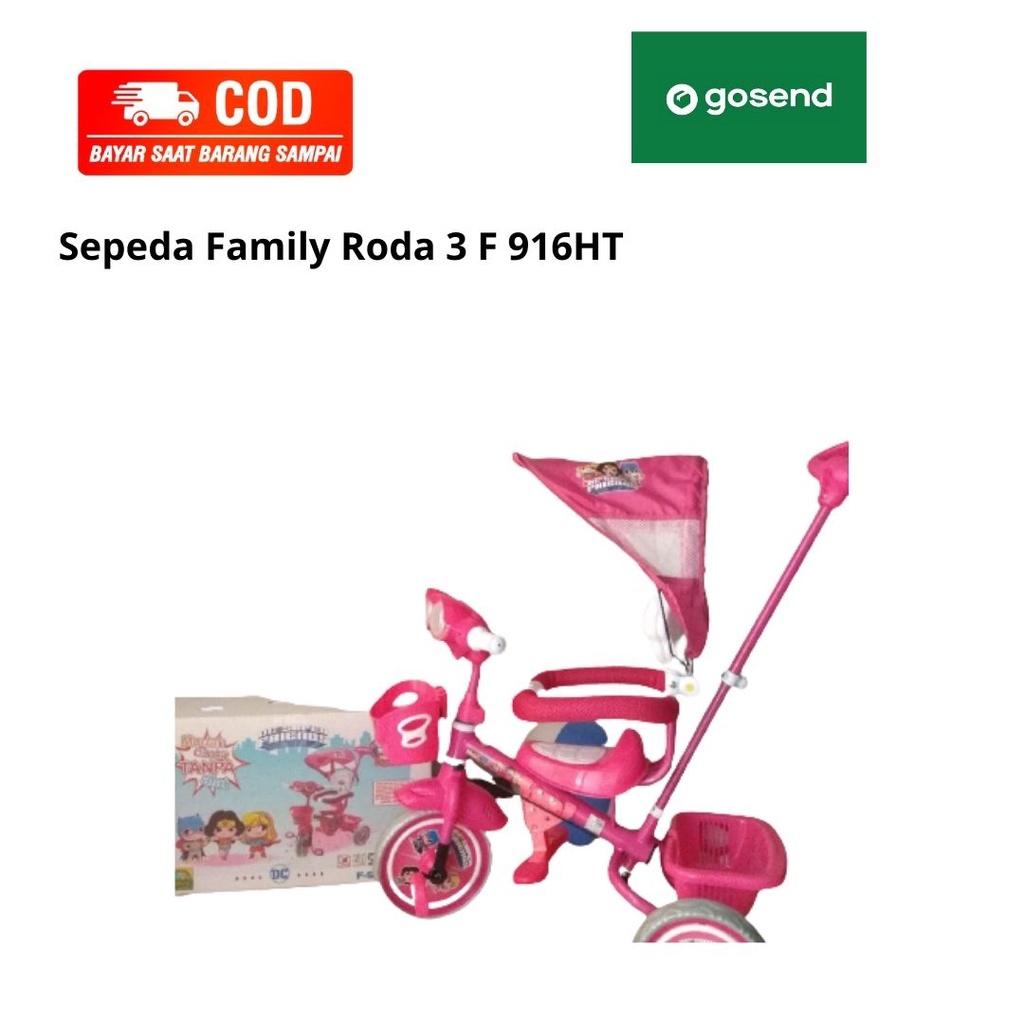 Sepeda Family F 916 HT / Sepeda Anak / Sepeda Family Roda 3 / Sepeda Family F 362 Prego
