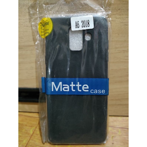 SILIKON SOFTCASE SLIMMATTE BLACKMATTE SAMSUNG A6 2018 TERMURAH
