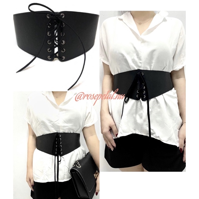 obi belt coklat hitam putih / kain lilit perut / ikat pinggang wanita / belt / women belt / belt wanita / sabuk / ban pinggang wanita / ikat pinggang