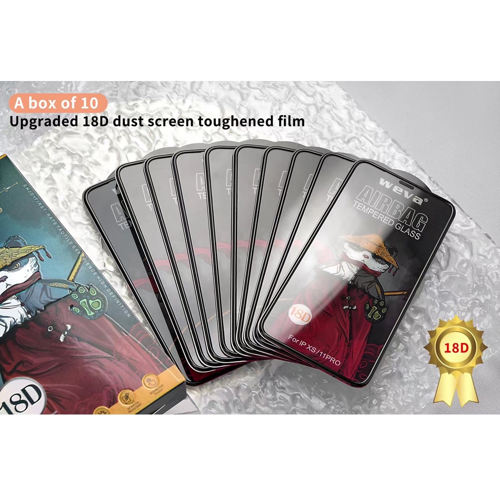 Pelindung Layar 18d Hd Untuk Iphone 7 8 Plus X Xs Max Xr 11 12 Pro Max Sdj7