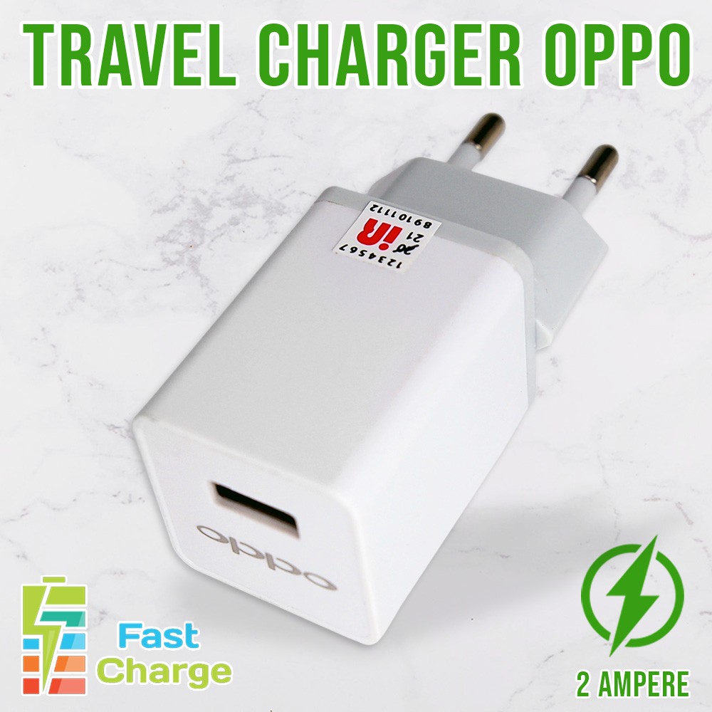 CHARGER OPPO F5 F7 F1 PLUS  A7 A8 3 A3S A37 FAST CHARGING TRAVEL CHARGER OPPO USB 2A