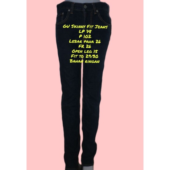 GU by Uniqlo Skinny Fit Jeans