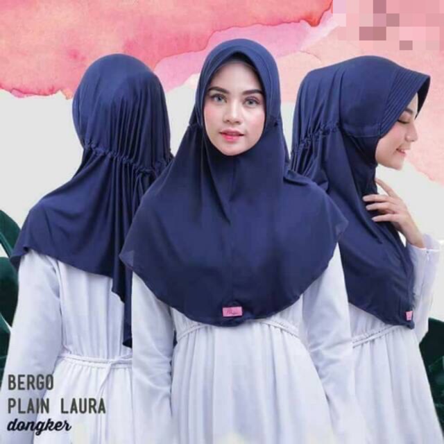 KERUDUNG SERUT L TALI IKAT BELAKANG JERSY PREMIUM/BERGO SPORT/JILBAB OLAH RAGA