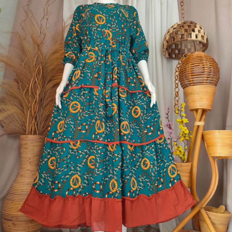 Gamis plat termurah bisa bayar ditempat COD