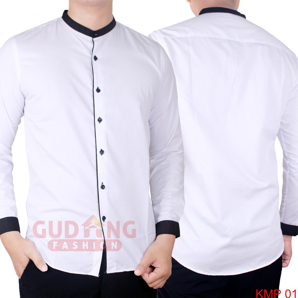 Kemeja Koko Muslim Kerah Shanghai Slimfit Panjang - KMP 01