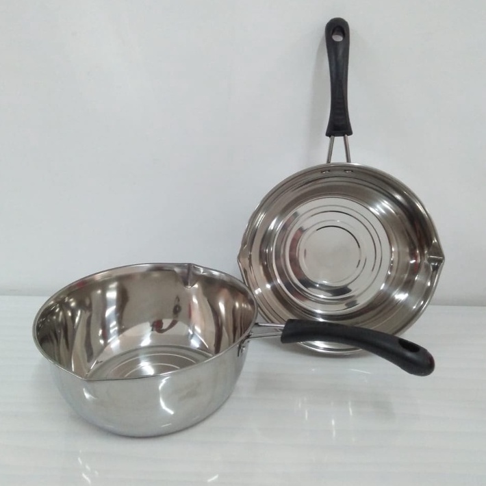 PANCI SUSU / PANCI MIE / PANCI KUAH / PANCI SAUS / SAUCE PAN 18CM DAN 20CM SATINLESS STEEL / PANCI SUSU Q2-018 18CM / PANCI SUSU Q2-020 20CM