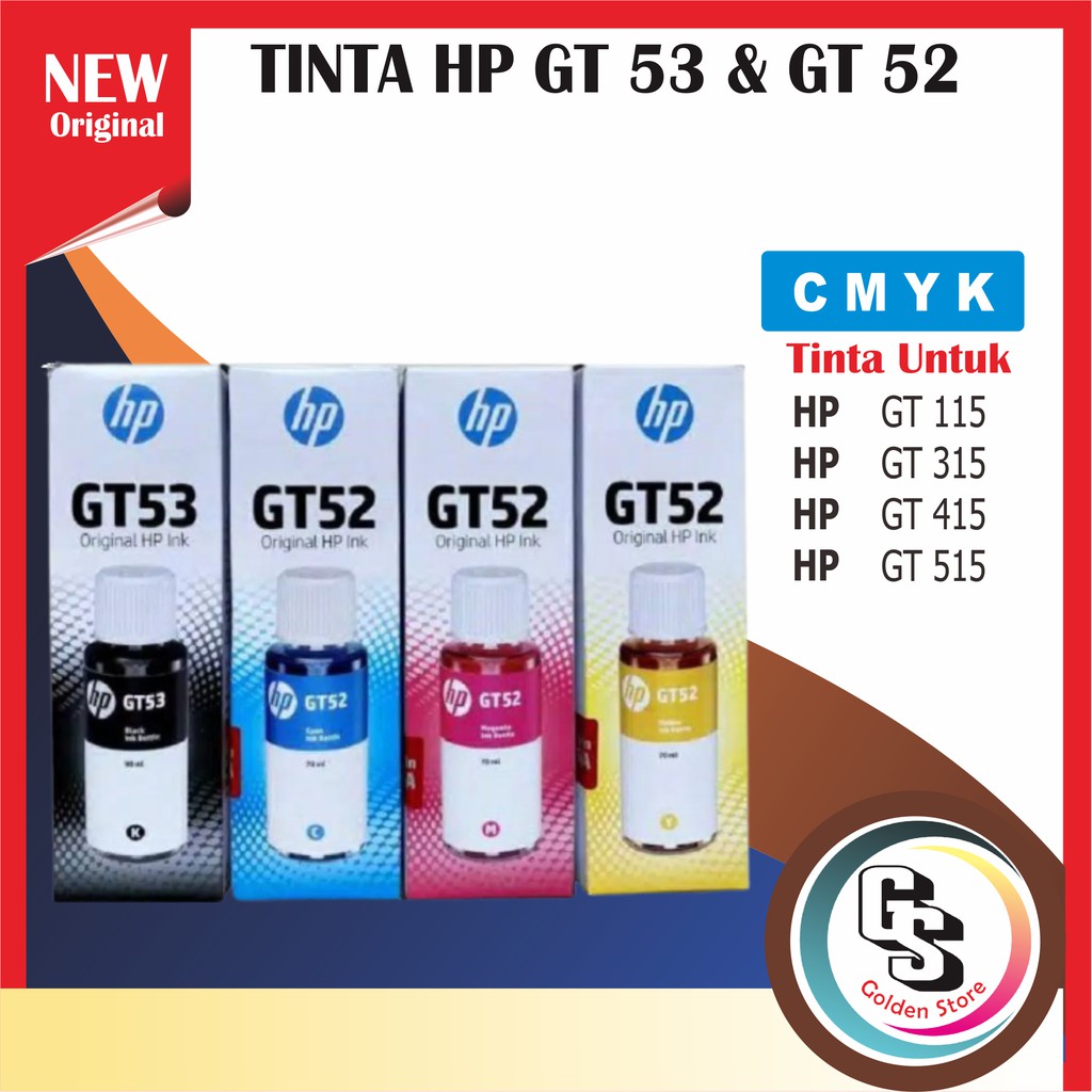 1 SET 4 PCS | HP GT52/GT53 BLACK &amp; COLOR Ink PREMIUM(COMPATIBLE)