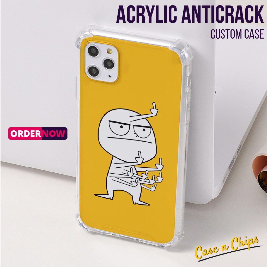 Akrilik Anticrack Custom Case - Hardcase HP - Casing HP Custom